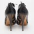 Giuseppe Zanotti Black Leather Oxford Peep Toe Ankle Boots Size 39.5 - Image 5