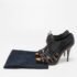 Giuseppe Zanotti Black Leather Oxford Peep Toe Ankle Boots Size 39.5 - Image 9