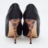 Giuseppe Zanotti Black Satin Bow Embellished Peep Toe Pumps Size 37.5 - Image 5