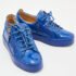 Giuseppe Zanotti Blue Patent Leather Donna Low Top Sneakers Size 36 - Image 4