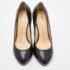 Giuseppe Zanotti Black Leather Round Toe Pumps Size 37 - Image 3