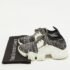 Givenchy Grey/White Knit Fabric and Rubber Jaw Low Top Sneakers Size 38 - Image 9