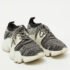 Givenchy Grey/White Knit Fabric and Rubber Jaw Low Top Sneakers Size 38 - Image 4