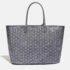 Goyard Grey Goyardine Coated Canvas and Leather Saint Louis PM Tote Bag - Image 2