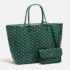 Goyard Green Goyardine Coated Canvas and Leather Saint Louis PM Tote Bag