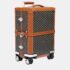 Goyard Black/Tan Goyardine Canvas & Clamecy Cowhide Bourget PM Trolley Case - Image 3