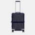 Goyard Navy Blue Goyardine Canvas & Clamecy Cowhide Bourget PM Trolley Case