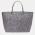 Goyard Grey Goyardine Coated Canvas and Leather Saint Louis GM Tote - Image 2