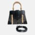 Goyard Black Coated Canvas And Leather Saigon MM Top Handle Bag