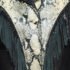 Gucci Black Python Embossed Fringed Leather Jacket M - Image 3