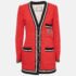 Gucci Red Embellished Pocket Wool Sable Military Jacket M