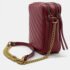 Gucci Burgundy Leather Marmont Chain Crossbody Bag - Image 2