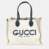 Gucci Beige x Black Dark Navy Tote Bag
