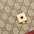 Gucci Red/Beige GG Supreme Canvas Small Queen Margaret Top Handle Bag - Image 7