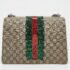 Gucci Beige GG Supreme Canvas and Suede Medium Embellished Dionysus Shoulder Bag - Image 4