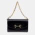 Gucci Black Leather 1955 Horsebit Chain Shoulder Bag
