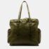 Gucci Green Leather Double G Drawstring Tote Bag - Image 3
