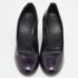 Gucci Purple Patent Leather Wedge Round Toe Pumps Size 36 - Image 3
