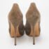 Gucci Grey Suede Double Bow Peep Toe Pumps Size 40.5 - Image 5