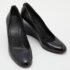 Gucci Black Patent Leather Wedge Round Toe Pumps Size 40 - Image 4