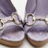 Gucci Light Purple Crocodile Leathe Open Toe Horsebit Pumps Size 39 - Image 9
