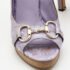 Gucci Light Purple Crocodile Leathe Open Toe Horsebit Pumps Size 39 - Image 8