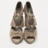 Gucci Grey Suede Bow Ankle Strap Sandals Size 38 - Image 3
