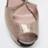 Gucci Metallic Grey Leather Ankle Strap Peep Toe Platform Pumps Size 38 - Image 7