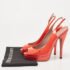 Gucci Orange Patent Leather Peep Toe Platform Pumps Size 39 - Image 9