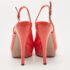 Gucci Orange Patent Leather Peep Toe Platform Pumps Size 39 - Image 5