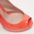 Gucci Orange Patent Leather Peep Toe Platform Pumps Size 39 - Image 7