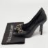 Gucci Black Python Horsebit Open Toe Pumps 38.5 - Image 9