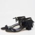 Gucci Black Suede Fringe Ankle Strap Sandals Size 39 - Image 2