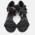 Gucci Black Suede Fringe Ankle Strap Sandals Size 39 - Image 4