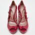 Gucci Pink Patent Leather Buckle Strappy Peep Toe Platform Pumps Size 40 - Image 3