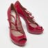Gucci Pink Patent Leather Buckle Strappy Peep Toe Platform Pumps Size 40 - Image 4
