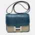 Hermes Ink Blue Lizard Leather Constance 19 Bag