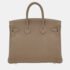 Hermes Etoupe Grey Togo Leather Birkin 25 Bag - Image 3