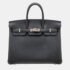 Hermes Black Togo Leather Birkin 25 Bag
