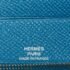 Herm&egrave;s Blue Izmir Epsom Leather Globe Trotter Zip Agenda Planner - Image 7