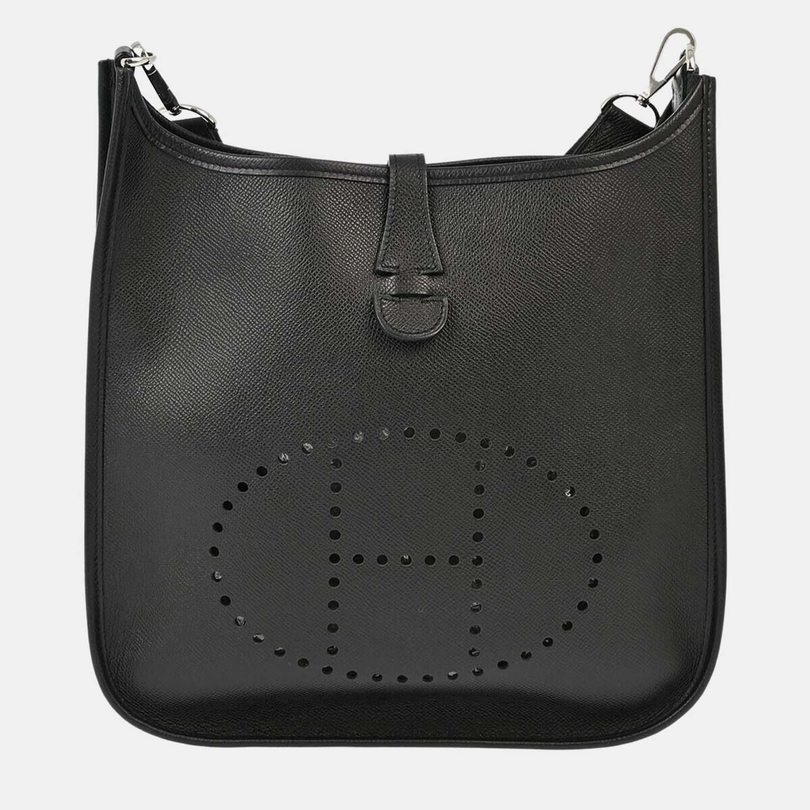 luxury-women-hermes-used-handbags-p1076161-011 Hermes Black Epsom Evelyne 2 29 Shoulder Bag - Image 1