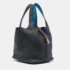 Herm&egrave;s Bleu Nuit/Noir/Bleu Zanzibar Taurillon Clemence Leather Picotin Lock 22 Bag - Image 3