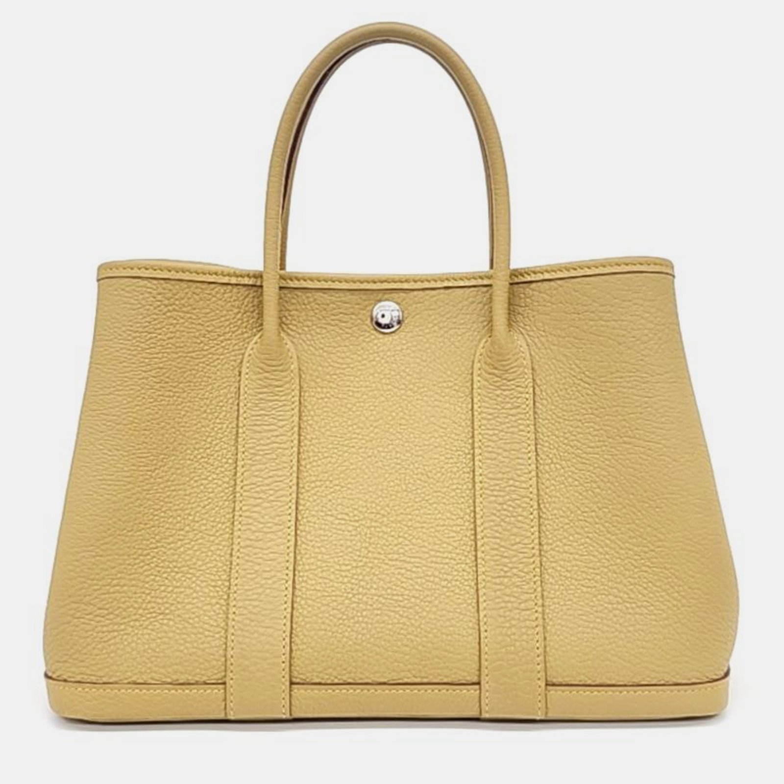 luxury-women-hermes-used-handbags-p949775-001 Hermes Beige Negonda Leather Garden Party 30 Tote Bag - Image 1
