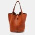 Herm&egrave;s Orange Taurillon Clemence Leather Picotin Lock 22 Bag