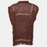 Isabel Marant Brown Perforated Knit Sleeveless Fringe Tassel Detail Top M - Image 2