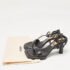 Jacquemus Black Leather Les Carr&eacute;s Ronds Ankle Wrap Sandals Size 37 - Image 9
