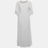 Jenny Packham White Satin Crystal Embellished Neck Wedding Gown L