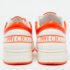 Jimmy Choo White/Neon Orange Leather Hawaii/F Sneakers Size 38 - Image 5