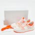 Jimmy Choo White/Neon Orange Leather Hawaii/F Sneakers Size 38 - Image 9