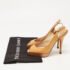 Jimmy Choo Light Brown Patent Leather Nova Slingback Pumps Size 36 - Image 9